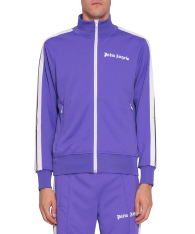 Shop Palm Angels Classic Track Jacket In Viola