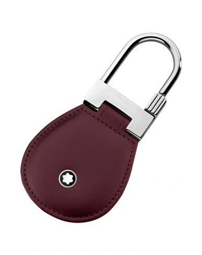 Shop Montblanc Key Ring In Maroon