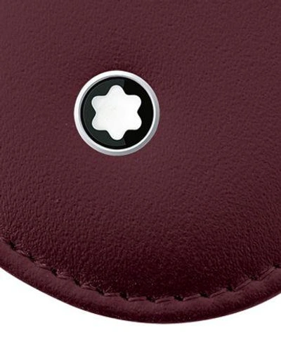 Shop Montblanc Key Ring In Maroon
