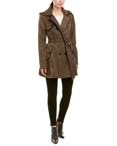 Shop Laundry By Shelli Segal Trench Coat In Brown