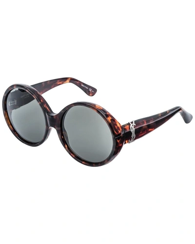 Shop Saint Laurent 60mm Sunglasses In Nocolor