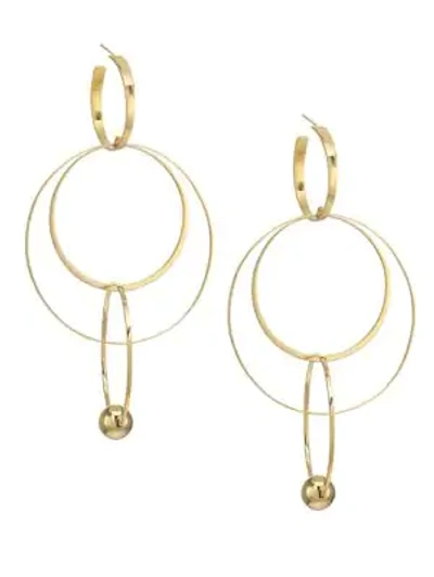 Shop Lana Jewelry Vice 14k Yellow Gold Wire Bond Hoop Earrings