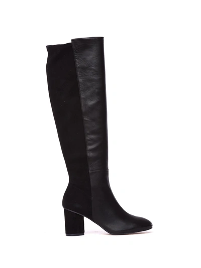 Shop Stuart Weitzman The Eloise 75 Black Boots In Nero