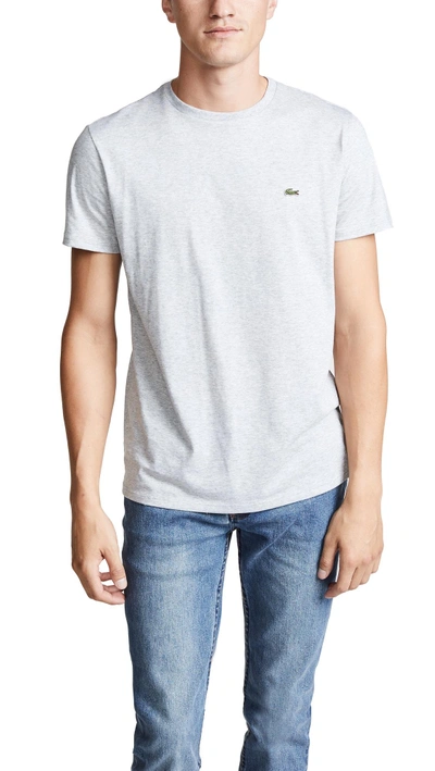 Shop Lacoste Crew Neck Pima Cotton Jersey T-shirt