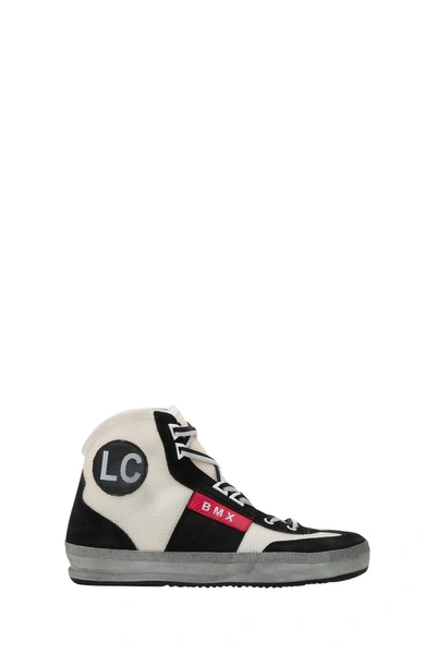 Shop Leather Crown Bmx Hi-top Sneakers In Nero