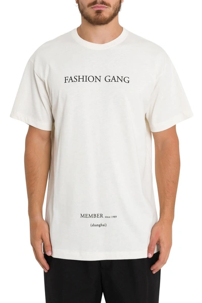 Shop Ih Nom Uh Nit Fashion Gang Printed T-shirt In Bianco