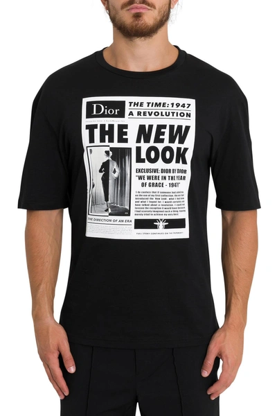 Shop Dior The New Look Tee In Nero