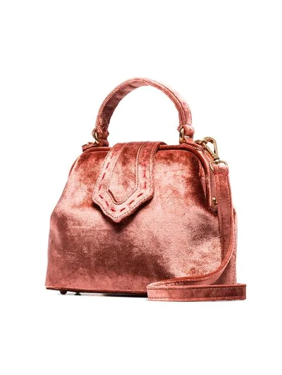 Shop Mehry Mu Velvet Jung Mini Tote Bag - Pink