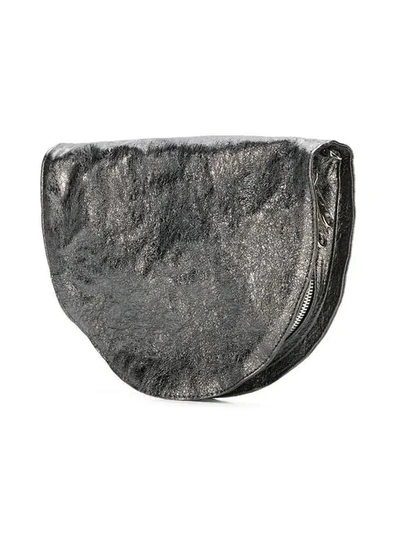 Shop Zilla Metallic Clutch Bag - Grey