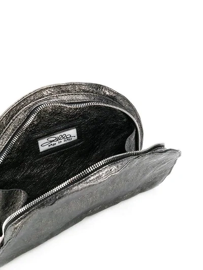Shop Zilla Metallic Clutch Bag - Grey