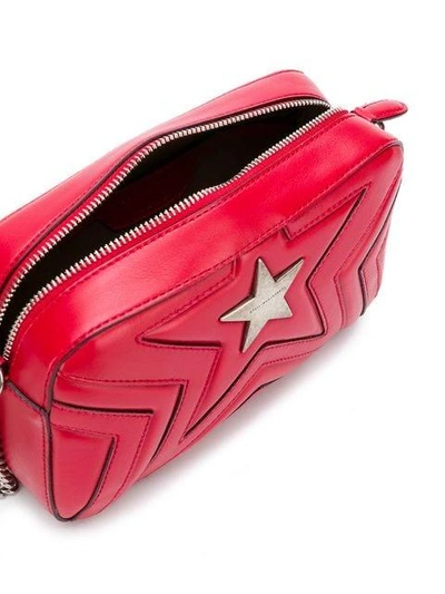 Shop Stella Mccartney Star Cross Body Bag In Red