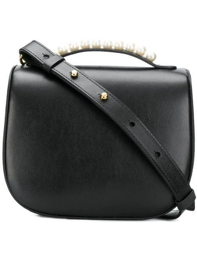 Shop Simone Rocha Pearl Embellished Crossbody Bag In Black