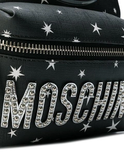 Shop Moschino Space Ufo Teddybear Backpack In Black