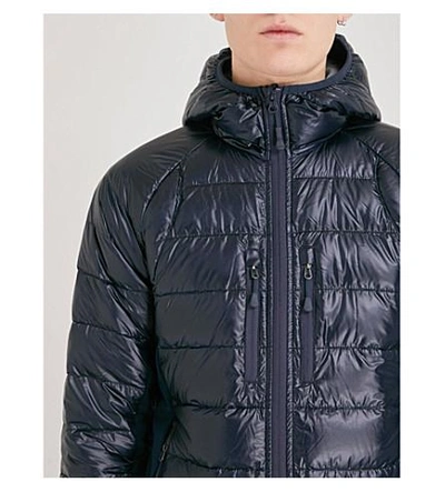 Shop Canada Goose Hybridge Lite Quilted Shell Jacket In S:ad Blu/l:black-