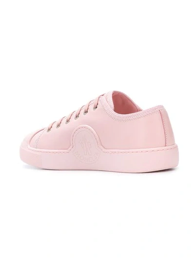 Shop Moncler Sneakers Mit Schnürung In Pink