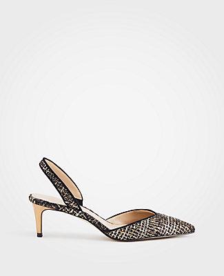 ann taylor slingback shoes