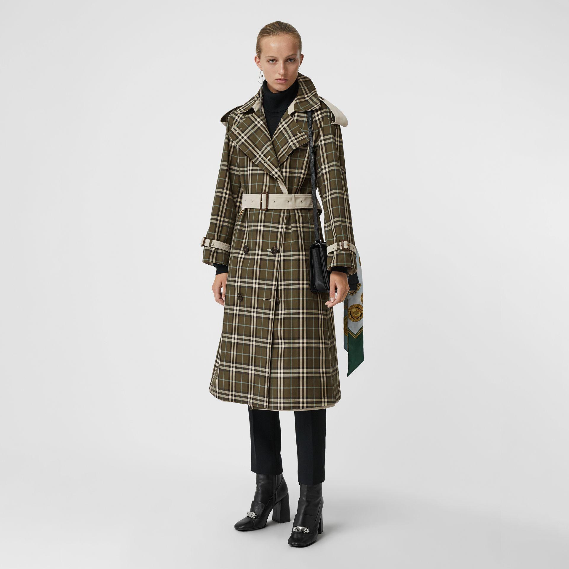 burberry trench coat olive green