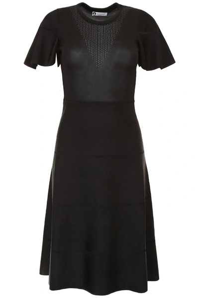 Shop Lanvin Knitted Dress In Black