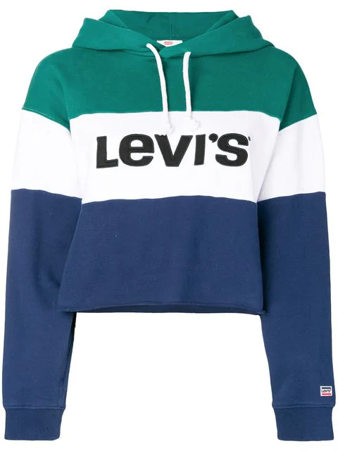 levi's green white and blue colorblock 