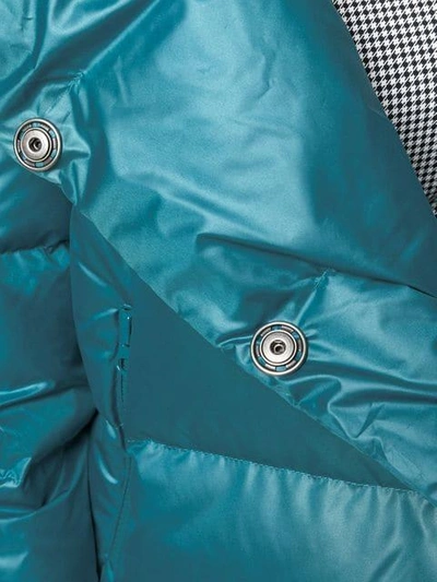 Shop Bacon Collared Puffer Jacket In Blue