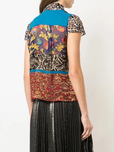 Shop Alice And Olivia Multi-print Blouse