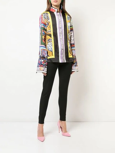 Shop Rosie Assoulin Patchwork Shirt In Multicolour