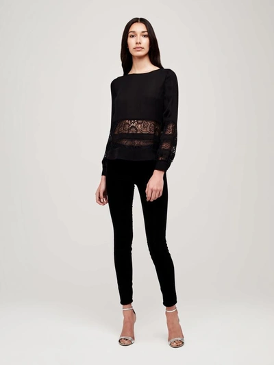 Shop L Agence Petra Blouse In Black