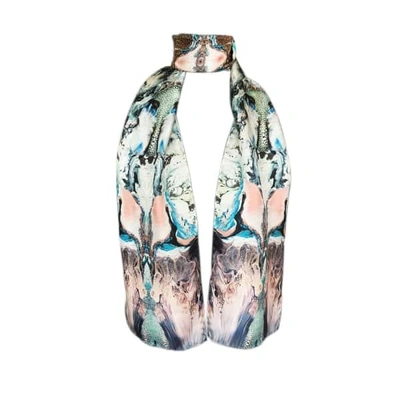 Cassandra Hone Ocean Depths Skinny Scarf