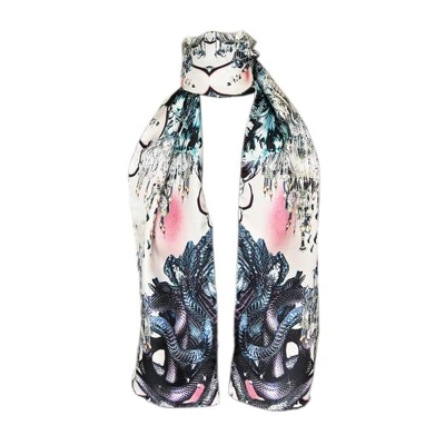 Cassandra Hone Snakes & Chandeliers Skinny Scarf
