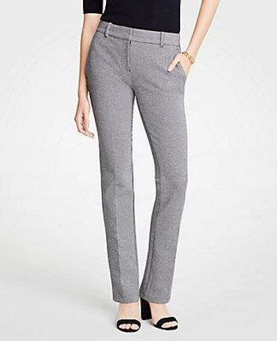 Shop Ann Taylor The Tall Straight Leg Pant In Puppytooth In Black Multi
