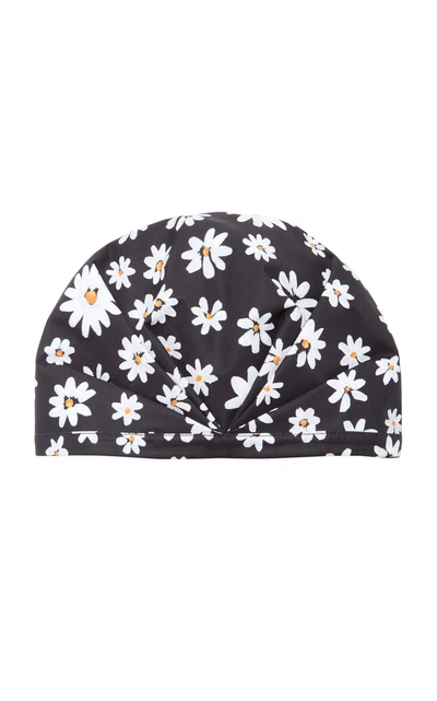 Shop Shhhowercap The Delia Shower Cap In Black/white