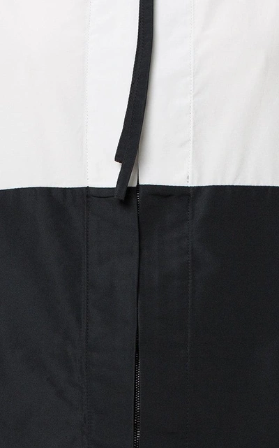 Shop Dorothee Schumacher Color Block Windbreaker In Black/white