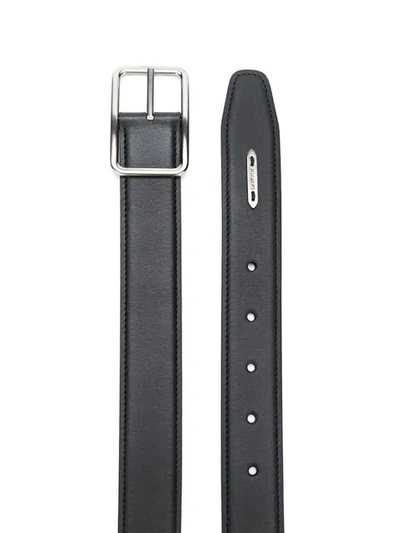 Shop Lanvin Classy Buckle Embellished Belt - Black