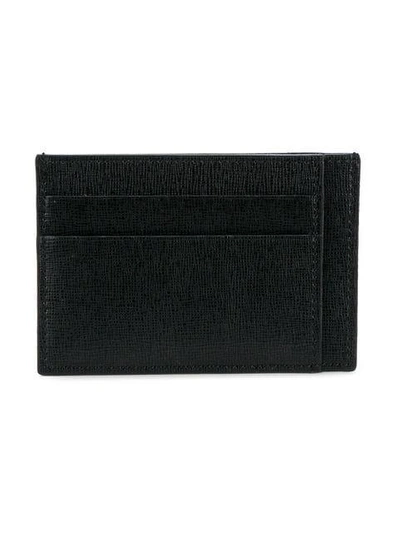Shop Canali Logo Cardholder Wallet In Black