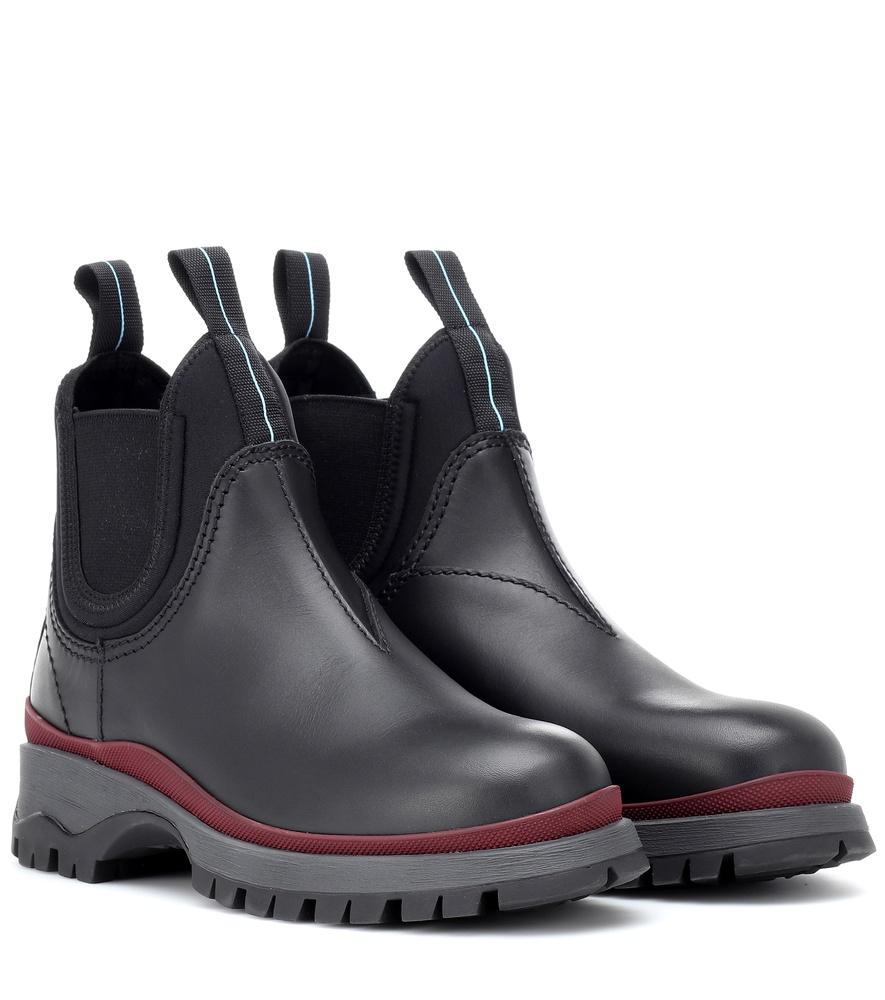 prada leather chelsea boots