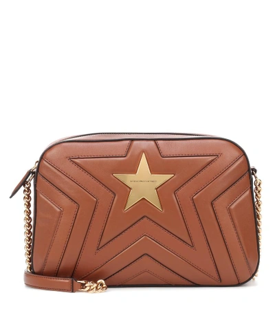 Shop Stella Mccartney Stella Star Shoulder Bag In Brown