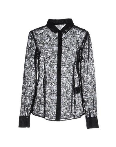 Shop Red Valentino Lace Shirts & Blouses In Black
