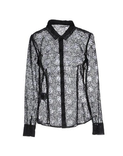 Shop Red Valentino Lace Shirts & Blouses In Black