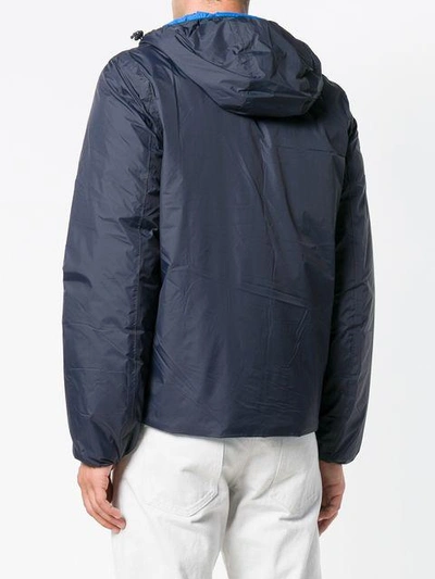 Shop K-way Hooded Zipped Jacket - Blue