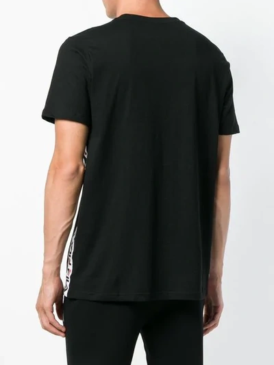 Shop Fila Logo Side Stripe T In Black