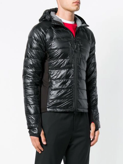 Shop Canada Goose Zipped Puffer Jacket - Black