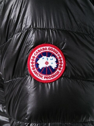 Shop Canada Goose Zipped Puffer Jacket - Black