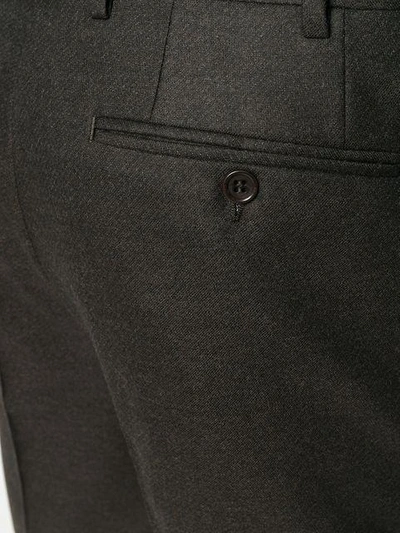 Shop Canali Straight-leg Tailored Trousers In Brown