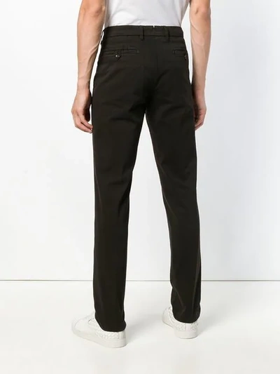 Shop Corneliani Slim-fit Tailored Trousers In Brown