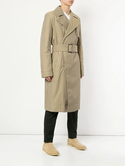 Shop Jw Anderson Double-breasted Coat - Brown