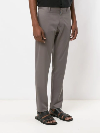 Shop Egrey Skinny Trousers In Grey
