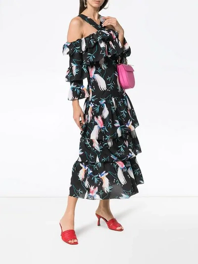 Shop Borgo De Nor Sandra Tiered Floral Maxi Dress In Black