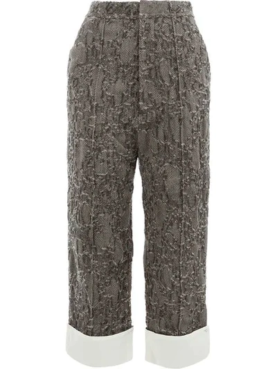Shop Renli Su Cropped Trousers - Grey