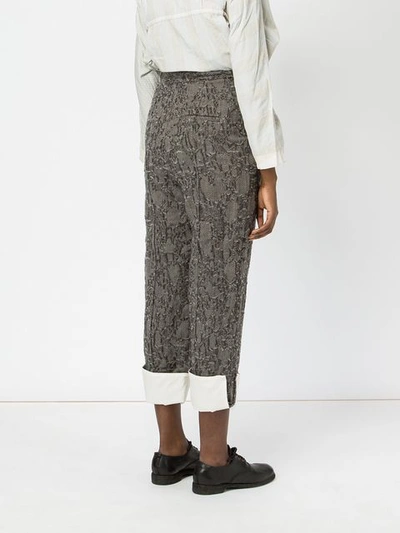 Shop Renli Su Cropped Trousers - Grey