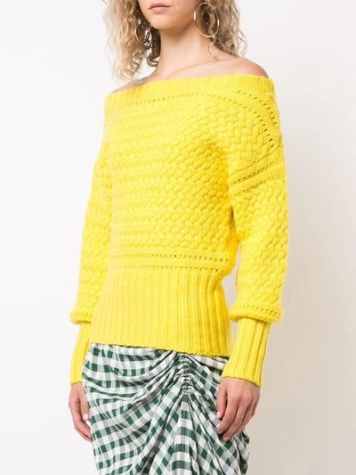 Shop Tanya Taylor Marie Off In Yellow